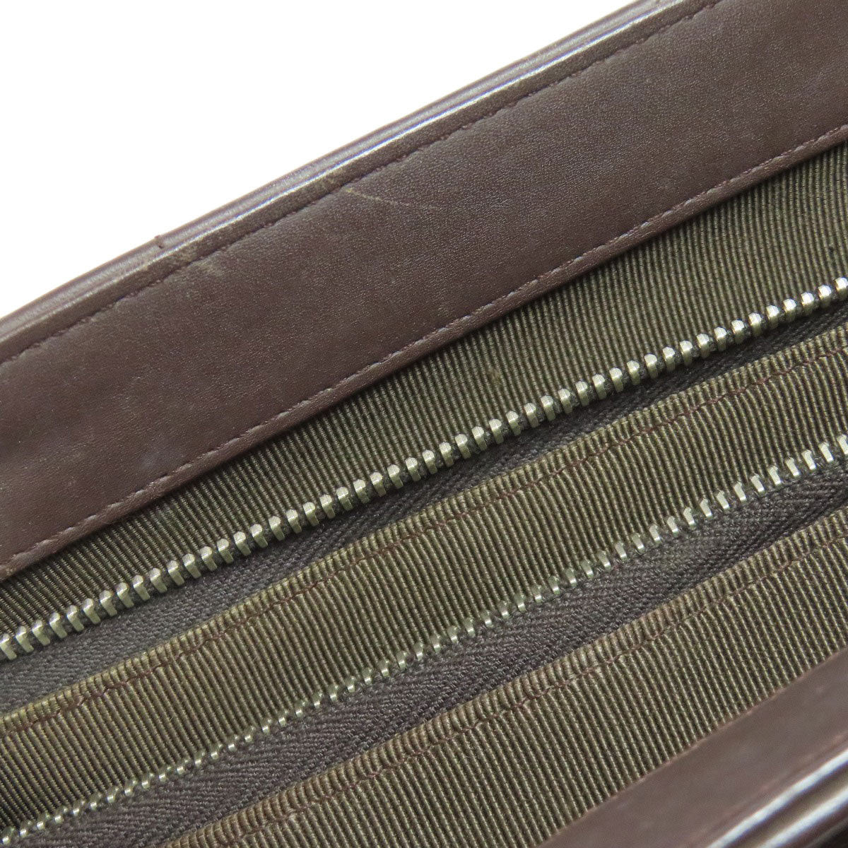 CHANEL Handbag Calfskin black Chocolate bar Silver Metal
