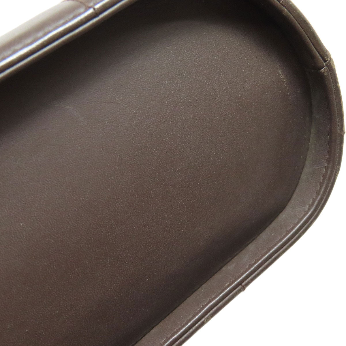 CHANEL Handbag Calfskin black Chocolate bar Silver Metal