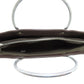 CHANEL Handbag Calfskin black Chocolate bar Silver Metal