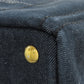 PRADA Handbag denim black Canapa Mini 2WAY Women Used Authentic