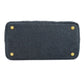 PRADA Handbag denim black Canapa Mini 2WAY Women Used Authentic