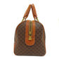 CELINE Boston Duffel bag PVC Brown Macadam Pattern Women Used Authentic