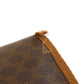 CELINE Boston Duffel bag PVC Brown Macadam Pattern Women Used Authentic