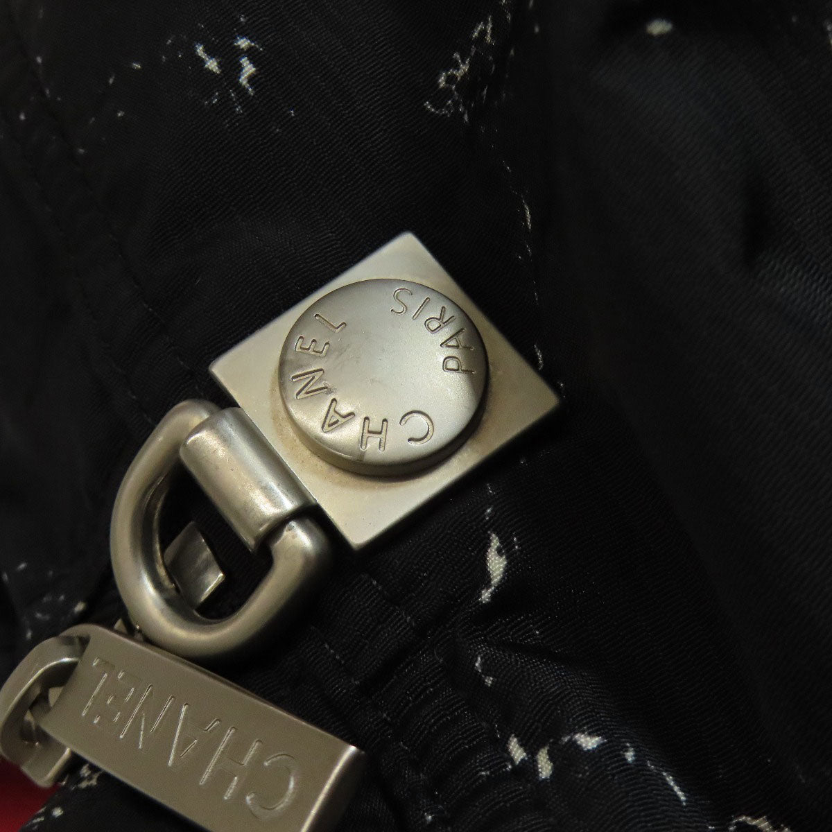 CHANEL Boston Duffel bag Nylon black Travel line 2WAY
