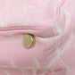 CHANEL Tote Bag Nylon jacquard pink New Travel Line MM Women Used Authentic