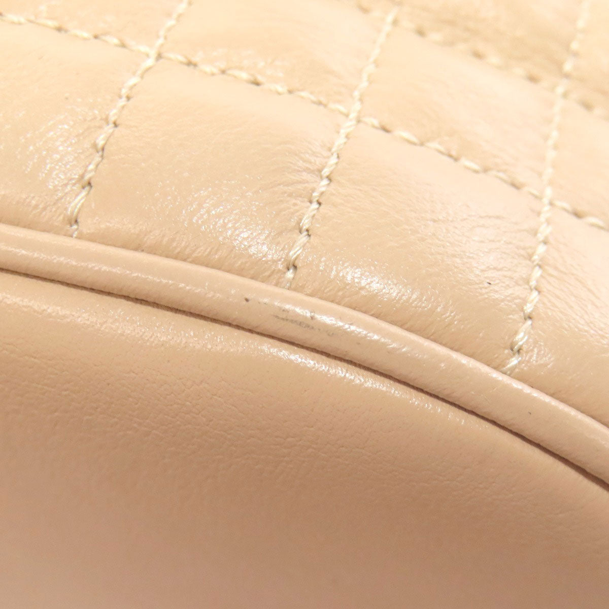 CELINE Backpack leather beige one beltBackpack C Charm Women Used Authentic