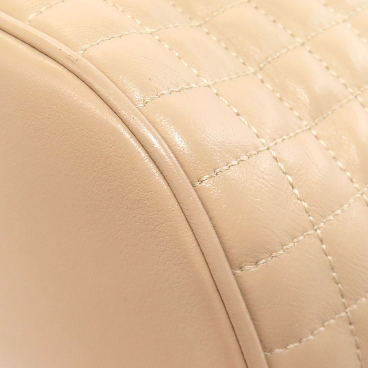 CELINE Backpack leather beige one beltBackpack C Charm Women Used Authentic