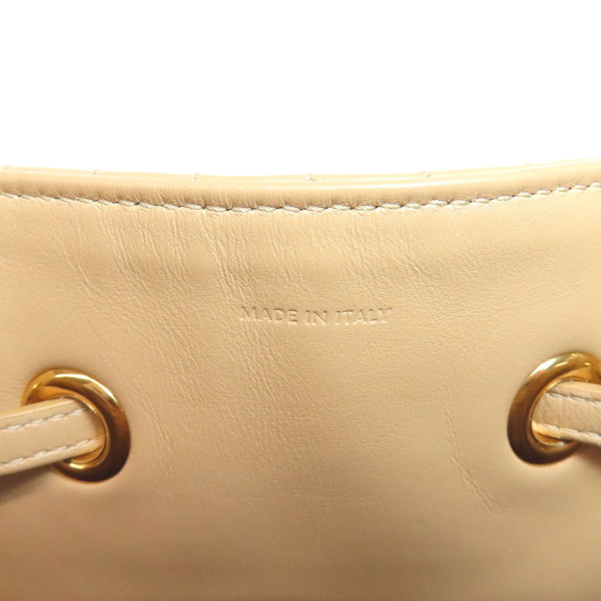 CELINE Backpack leather beige one beltBackpack C Charm Women Used Authentic