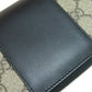 GUCCI Long Wallet Purse 451249 PVC black GG Supreme