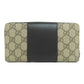 GUCCI Long Wallet Purse 451249 PVC black GG Supreme