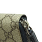 GUCCI Long Wallet Purse 451249 PVC black GG Supreme