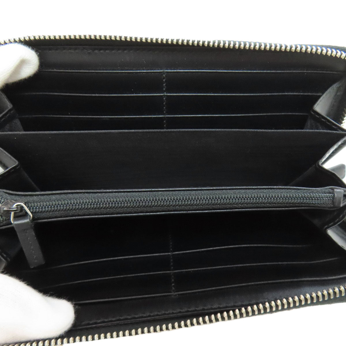 GUCCI Long Wallet Purse 451249 PVC black GG Supreme