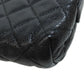 CHANEL Cosmetics Pouch Grained Calfskin Skin black Matelasse Gold Metal