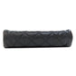 CHANEL Cosmetics Pouch Grained Calfskin Skin black Matelasse Gold Metal