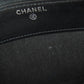 CHANEL Long Wallet Purse Grained Calfskin Skin black COCO Mark SilverMetal Women Used Authentic