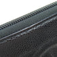 CHANEL Long Wallet Purse Grained Calfskin Skin black COCO Mark SilverMetal Women Used Authentic