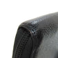 CHANEL Long Wallet Purse Grained Calfskin Skin black COCO Mark SilverMetal Women Used Authentic