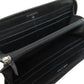 CHANEL Long Wallet Purse Grained Calfskin Skin black COCO Mark SilverMetal Women Used Authentic