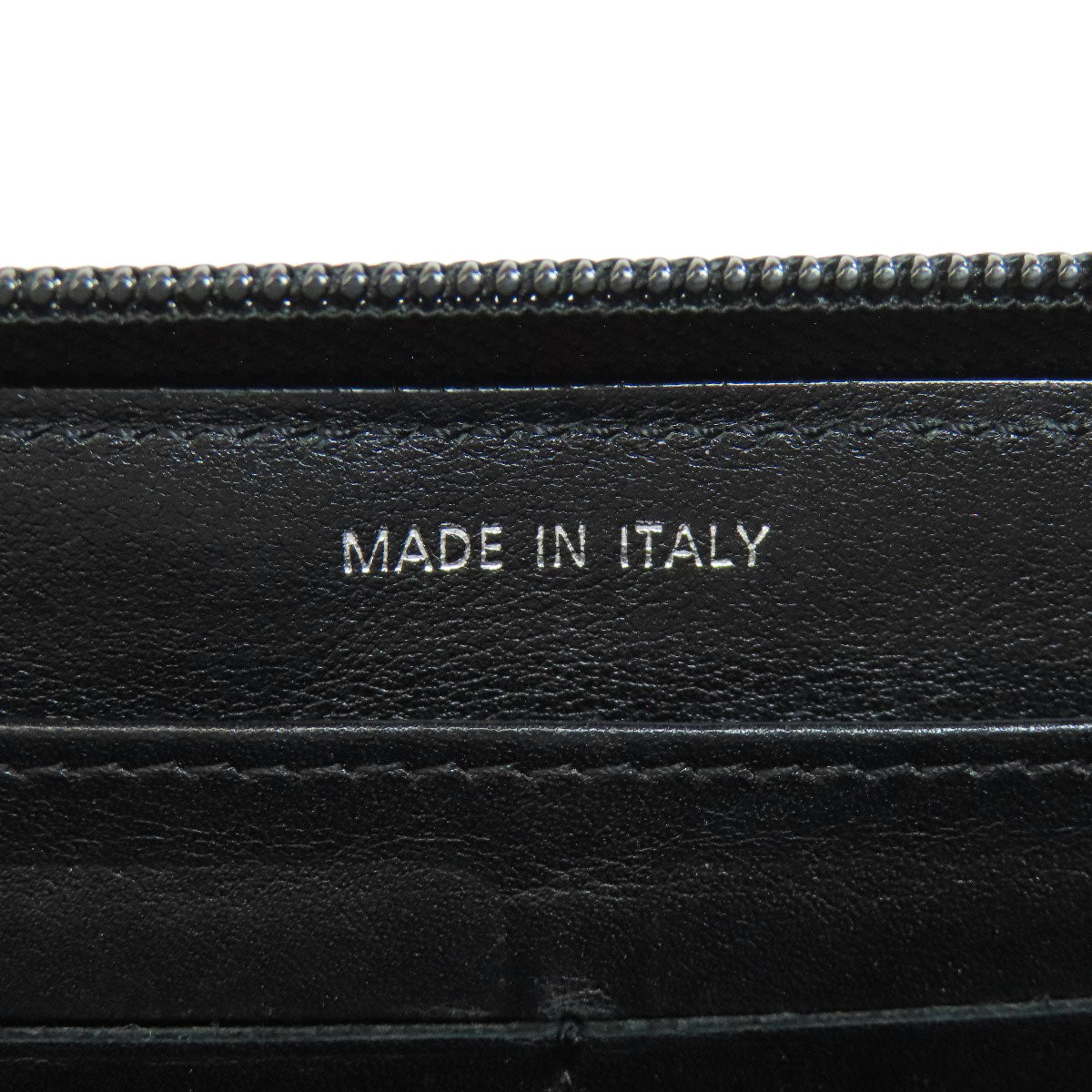 CHANEL Long Wallet Purse Grained Calfskin Skin black COCO Mark SilverMetal Women Used Authentic