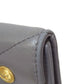 CHANEL Coin case lambskin gray COCO Mark Vstitch Gold Metal Women Used Authentic