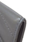 CHANEL Coin case lambskin gray COCO Mark Vstitch Gold Metal Women Used Authentic