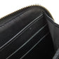 CHANEL Long Wallet Purse lambskin black Camellia Gold Metal Women Used Authentic
