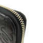 CHANEL Long Wallet Purse lambskin black Camellia Gold Metal Women Used Authentic