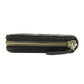 CHANEL Long Wallet Purse lambskin black Camellia Gold Metal Women Used Authentic