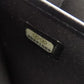 CHANEL Long Wallet Purse lambskin black Camellia Gold Metal Women Used Authentic