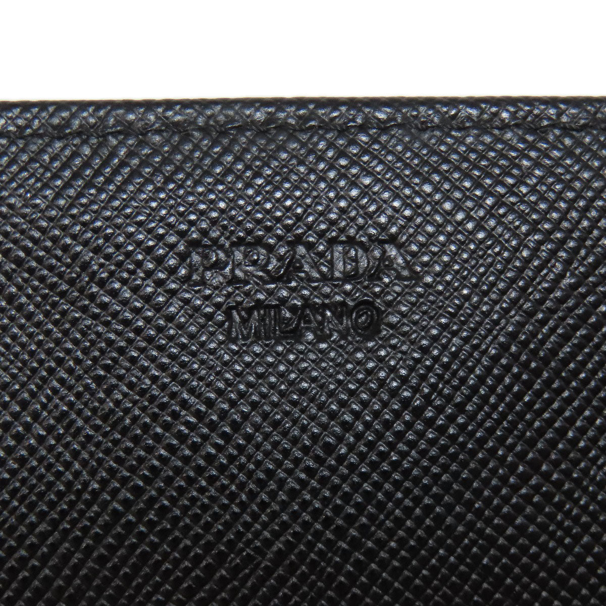 PRADA Long Wallet Purse Nylon black logoMetal