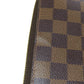 LOUIS VUITTON Long Wallet Purse N60046 Damier canvas Brown Zippy wallet Women Used Authentic