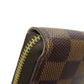 LOUIS VUITTON Long Wallet Purse N60046 Damier canvas Brown Zippy wallet Women Used Authentic