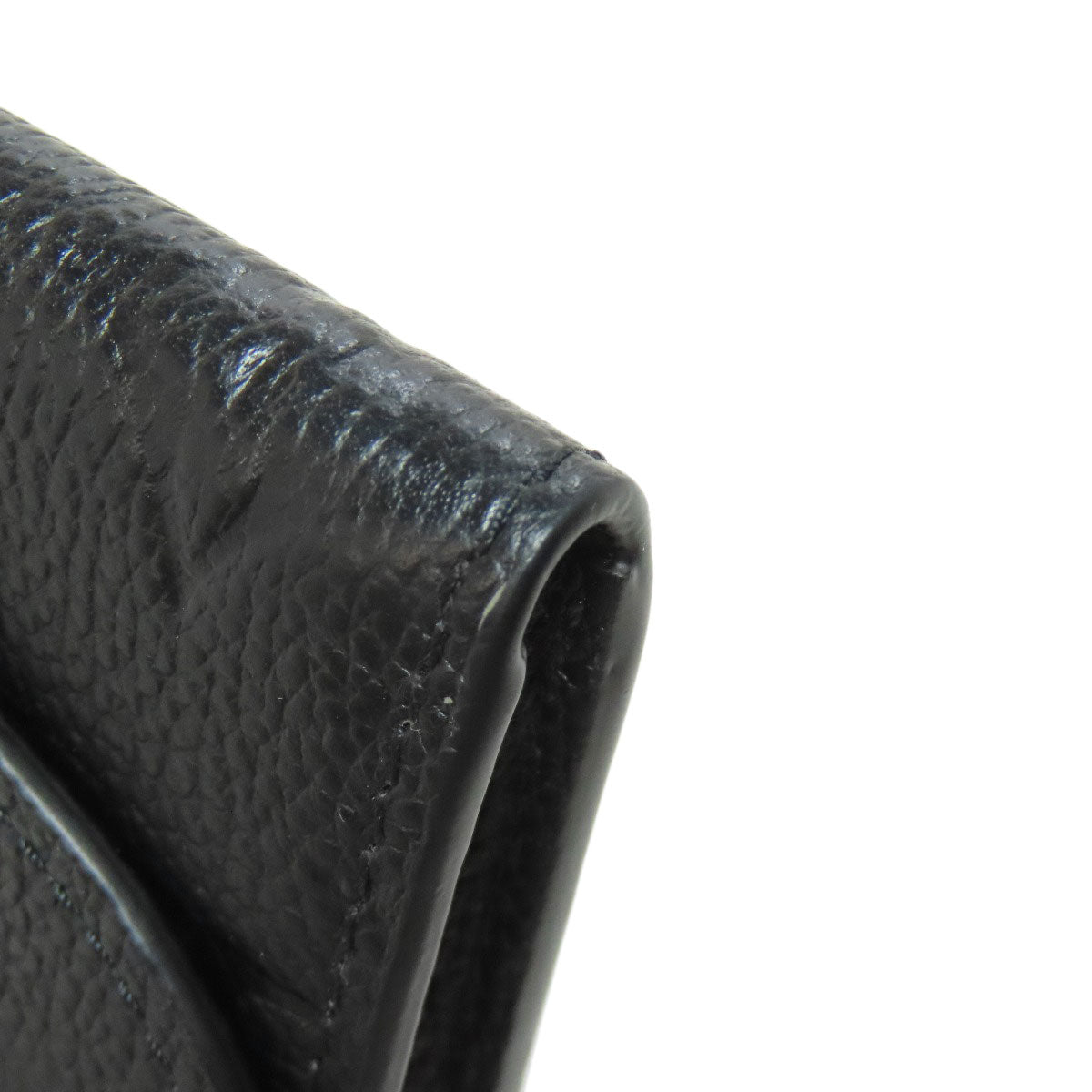 LOUIS VUITTON Coin case M81455 Ann Platt black Portomonet Rosali