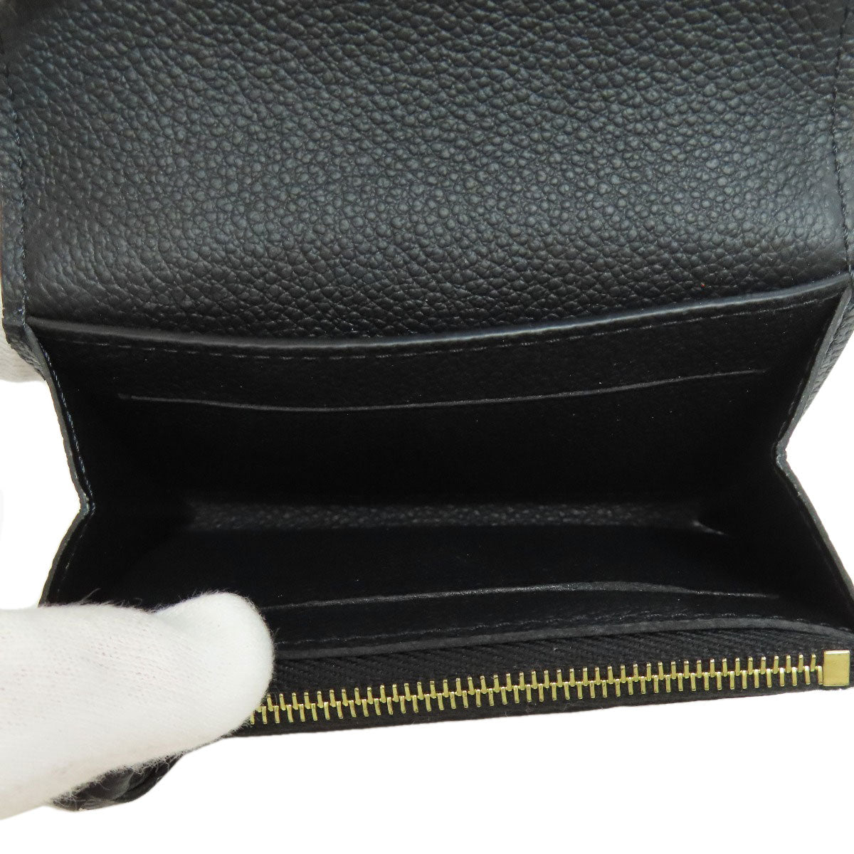 LOUIS VUITTON Coin case M81455 Ann Platt black Portomonet Rosali