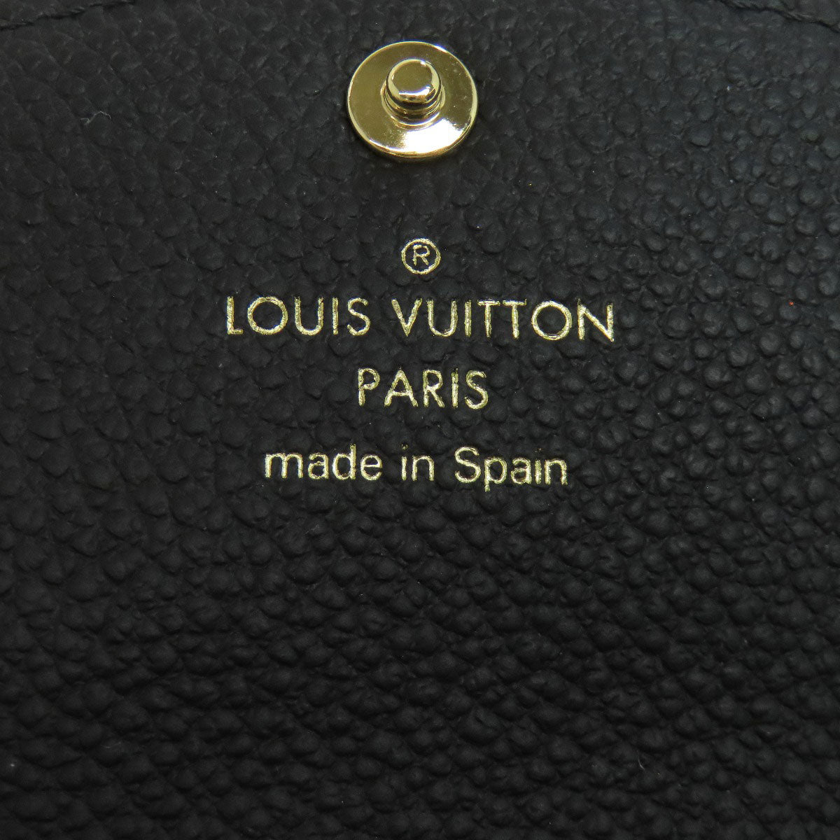 LOUIS VUITTON Coin case M81455 Ann Platt black Portomonet Rosali