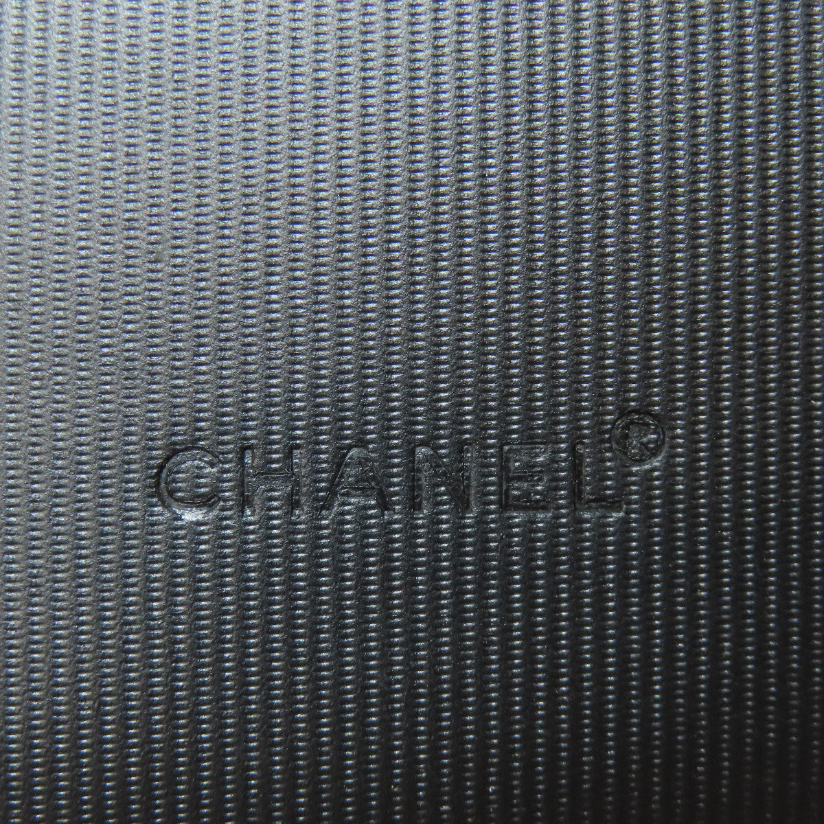 CHANEL Long Wallet Purse Nylon black Travel line Women Used Authentic