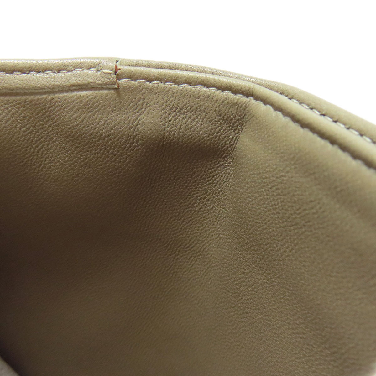LOEWE Bifold Wallet lambskin green anagram Women Used Authentic