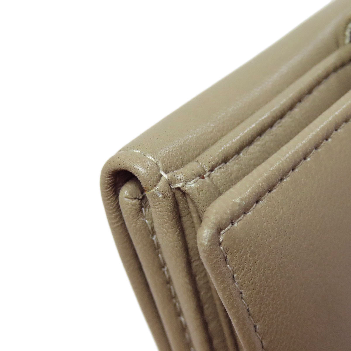 LOEWE Bifold Wallet lambskin green anagram Women Used Authentic