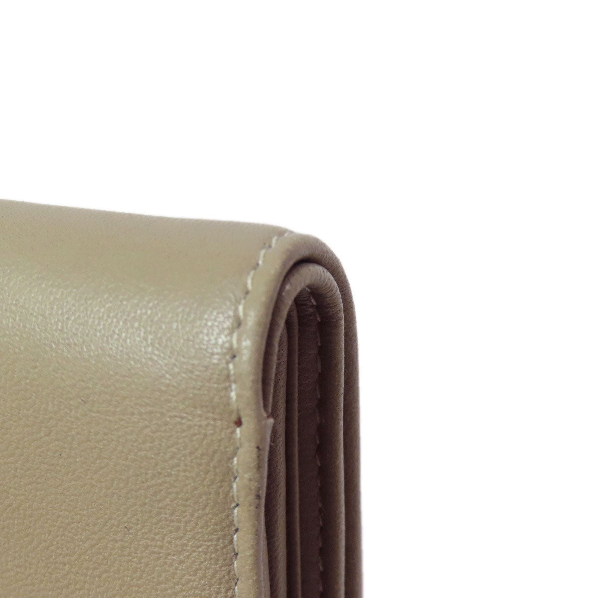 LOEWE Bifold Wallet lambskin green anagram Women Used Authentic