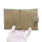 LOEWE Bifold Wallet lambskin green anagram Women Used Authentic