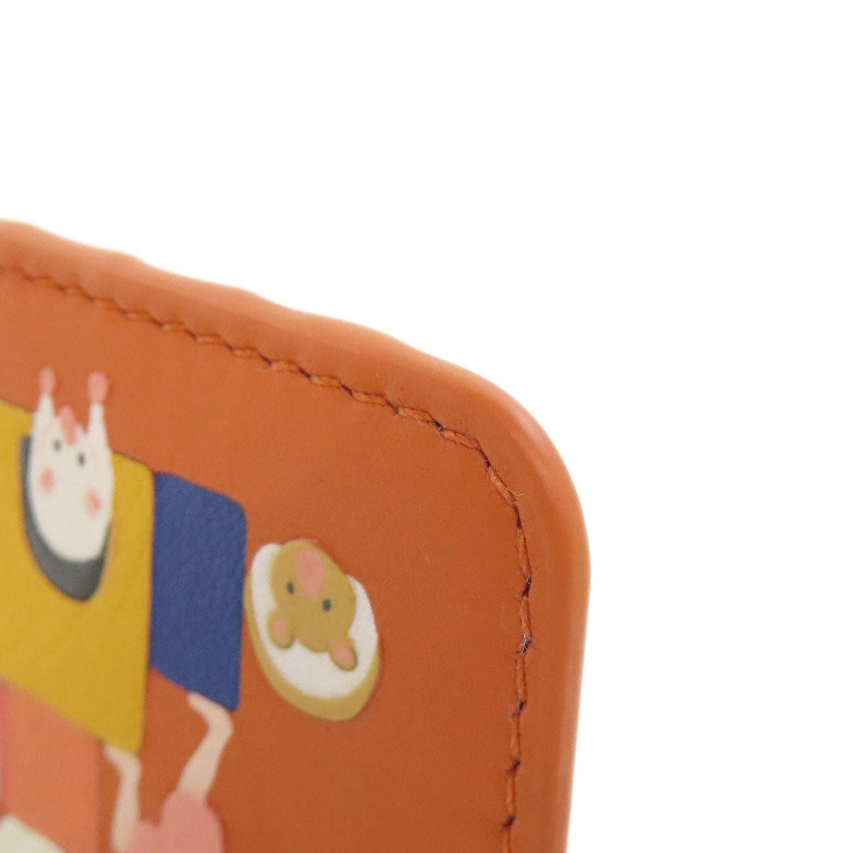 LOEWE Coin case leather multicolor Hamster motif Women Used Authentic