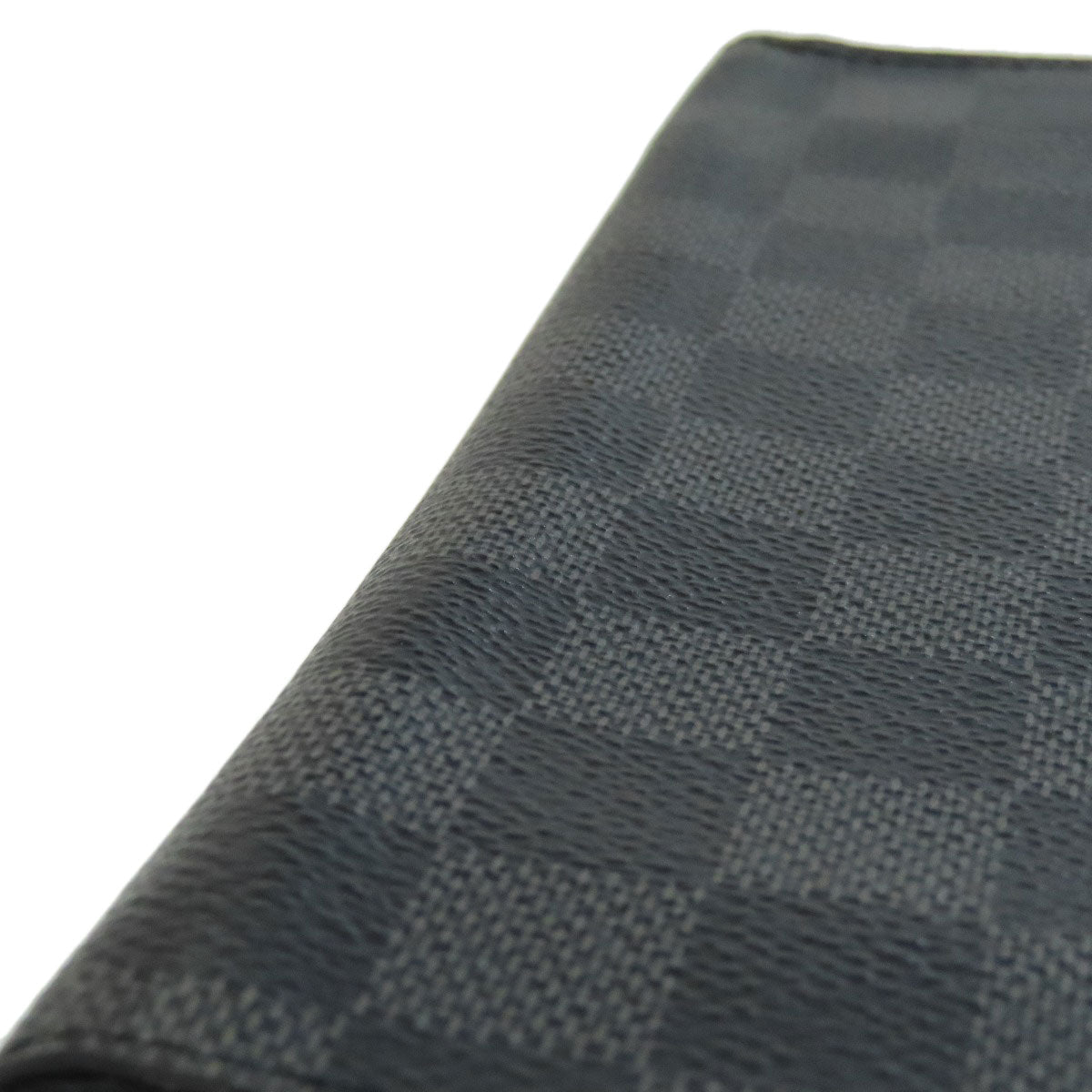 LOUIS VUITTON Long Wallet Purse Damier canvas black Zippy wallet Vertical Women Used Authentic