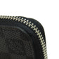 LOUIS VUITTON Long Wallet Purse Damier canvas black Zippy wallet Vertical Women Used Authentic