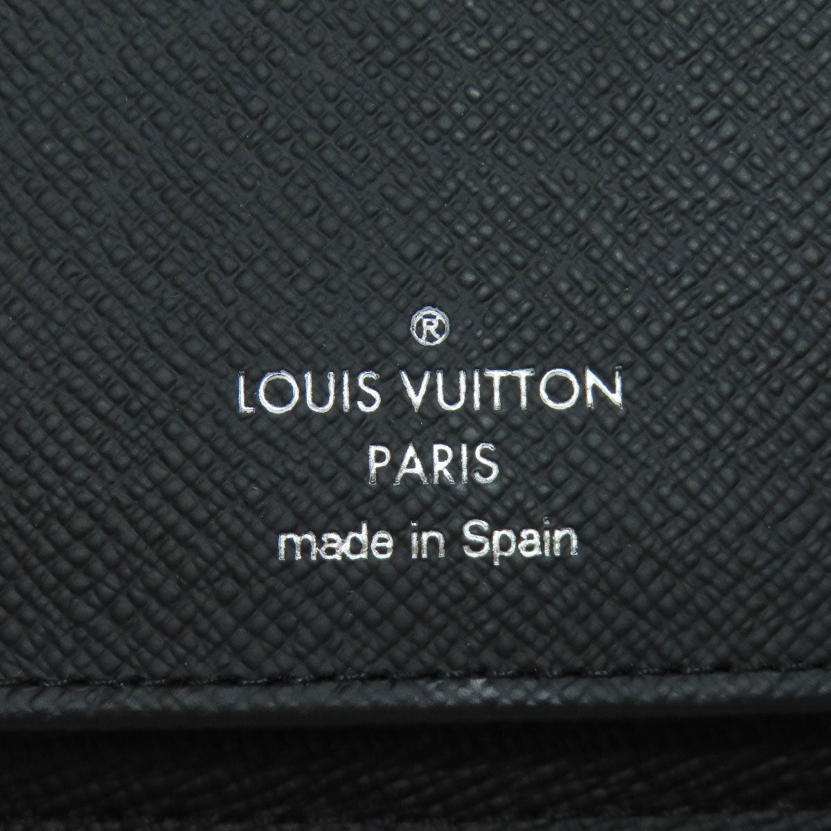 LOUIS VUITTON Long Wallet Purse Damier canvas black Zippy wallet Vertical Women Used Authentic