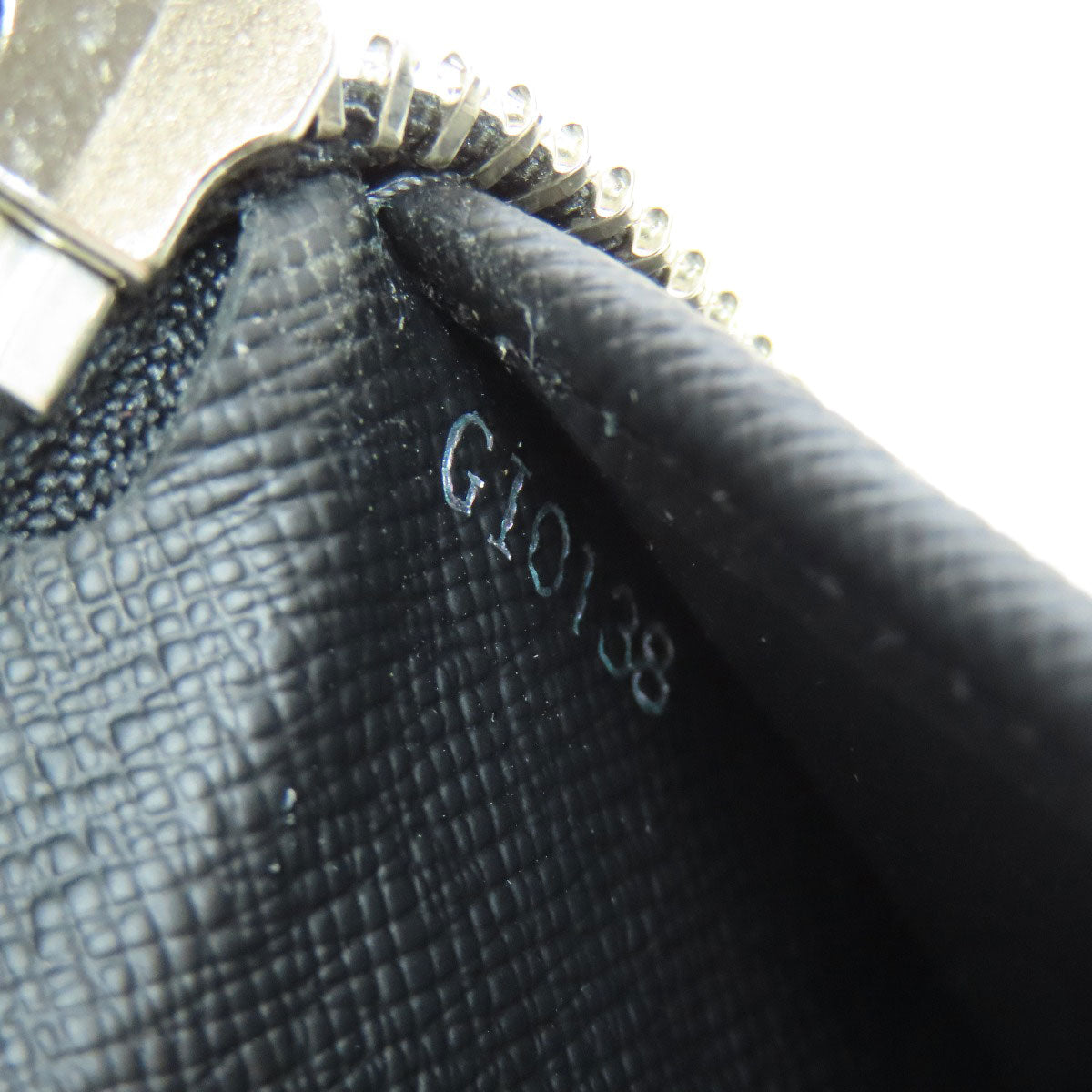 LOUIS VUITTON Long Wallet Purse Damier canvas black Zippy wallet Vertical Women Used Authentic