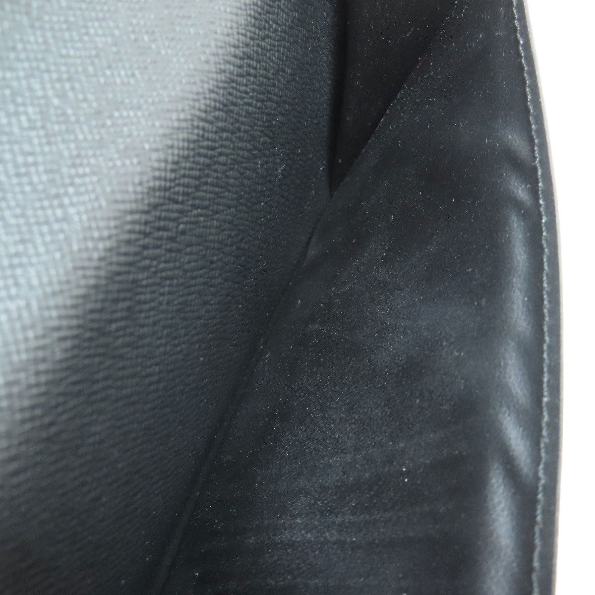LOUIS VUITTON Long Wallet Purse Damier canvas black Zippy wallet Vertical Women Used Authentic
