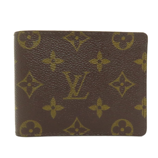 LOUIS VUITTON Bifold Wallet M60895 Monogram canvas Brown Portefeuille Women Used Authentic