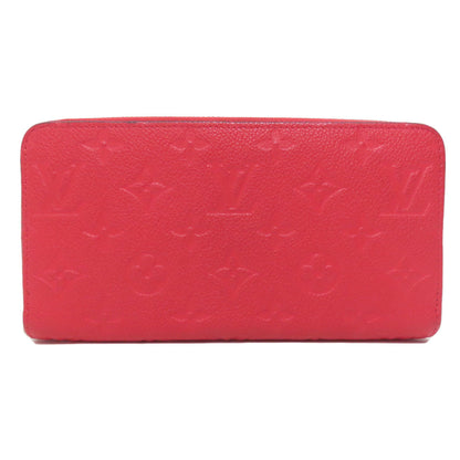 LOUIS VUITTON Long Wallet Purse M61788 Ann Platt Red Zippy wallet old Women Used Authentic