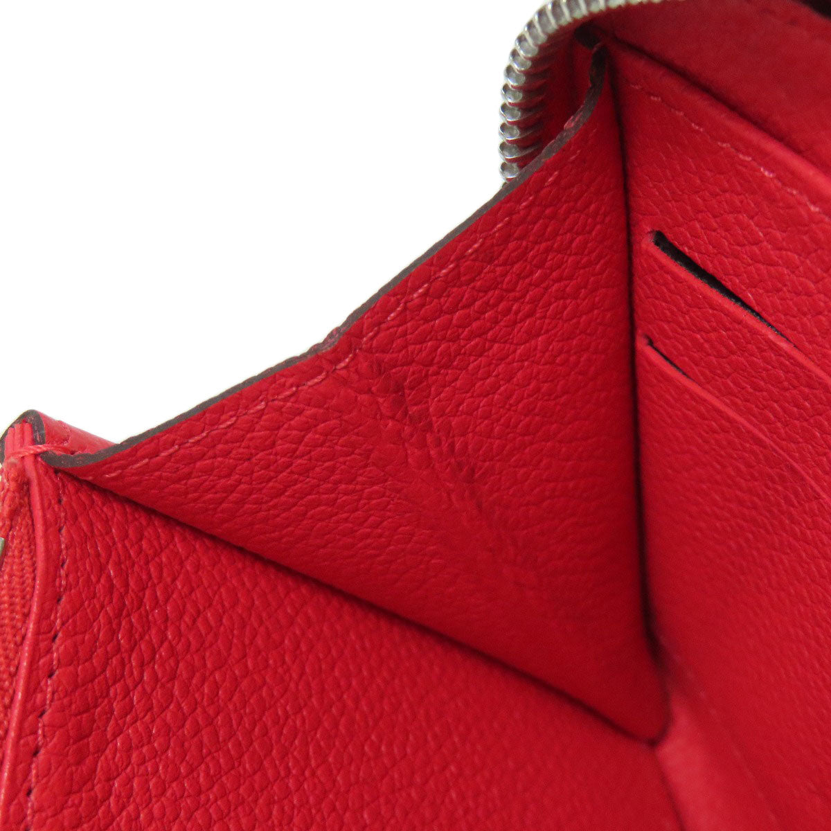 LOUIS VUITTON Long Wallet Purse M61788 Ann Platt Red Zippy wallet old Women Used Authentic