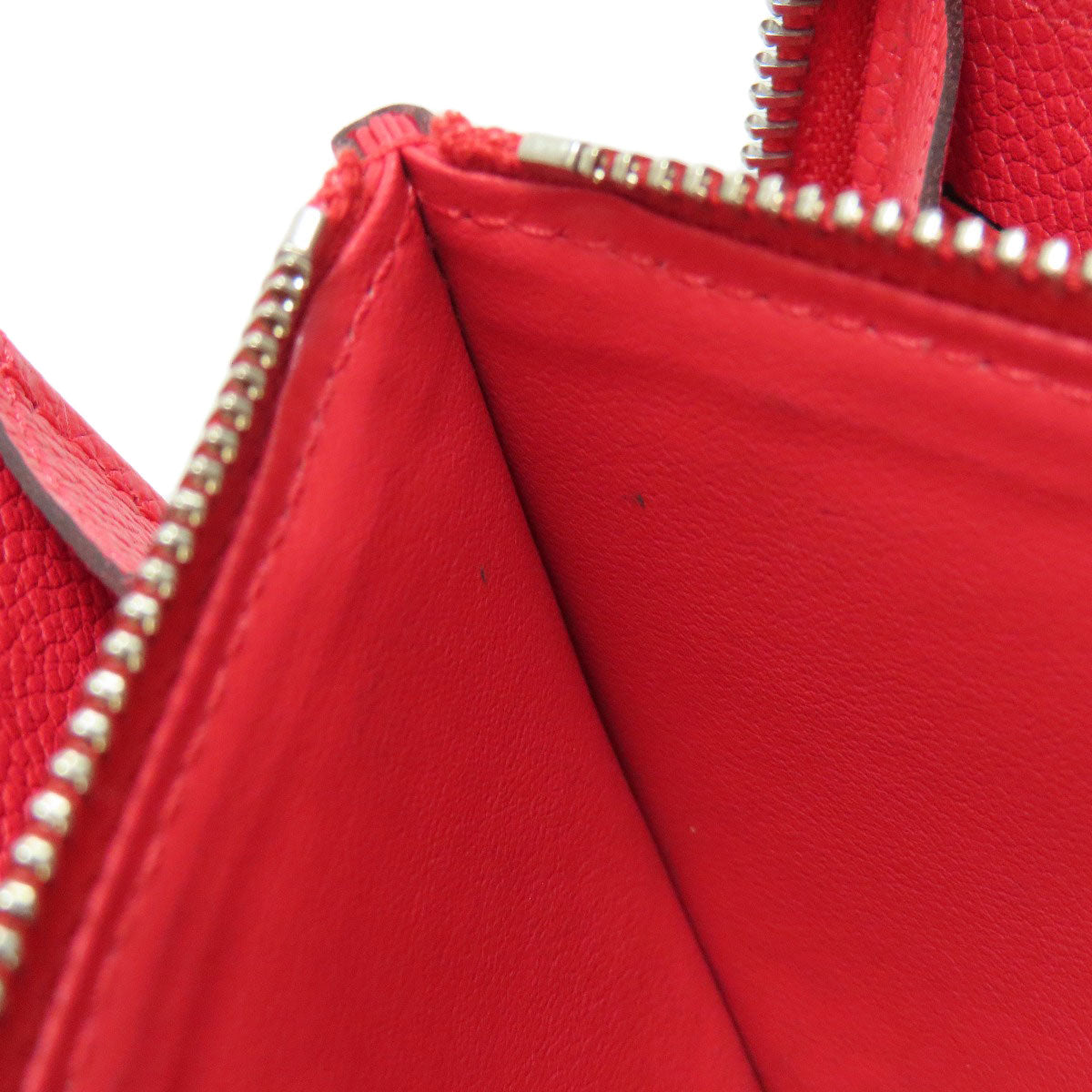 LOUIS VUITTON Long Wallet Purse M61788 Ann Platt Red Zippy wallet old Women Used Authentic